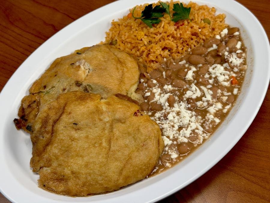Chile Relleno Oaxacan Style at Zimatlan Bakery in Seaside, California