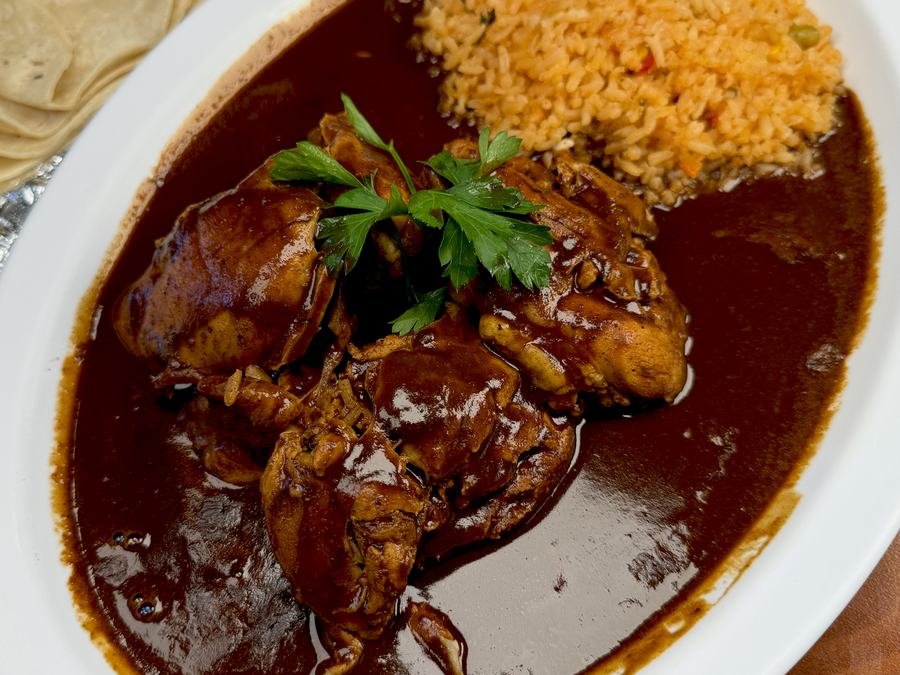 Pollo con Mole at Zimatlan Bakery in Seaside, California