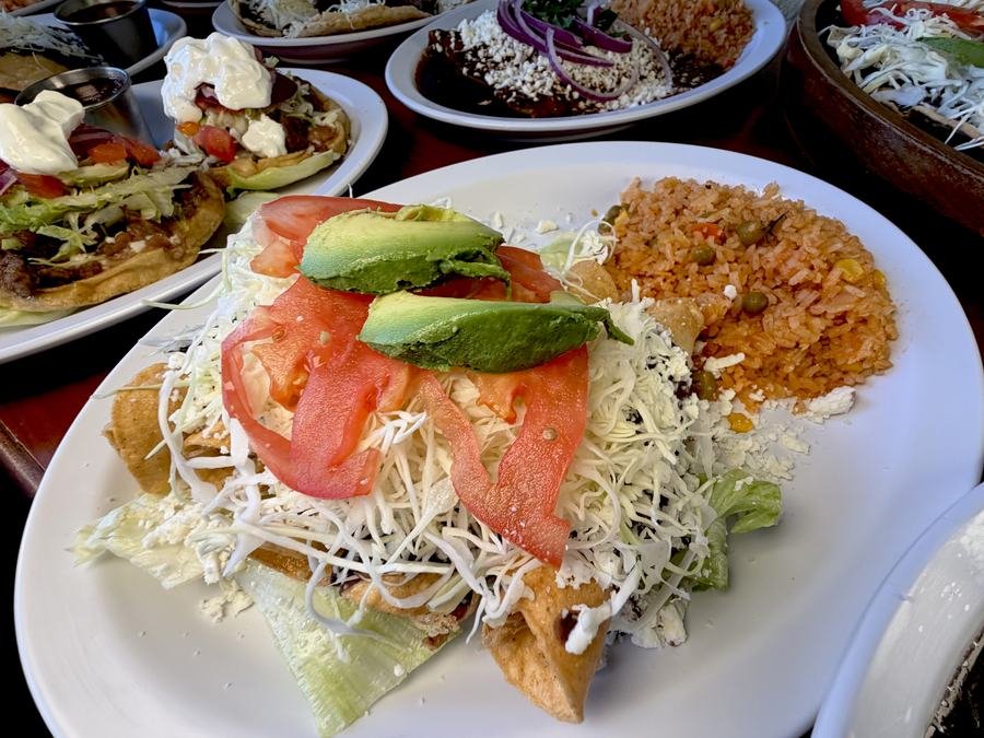 Three Flautas at Zimatlan Bakery in Seaside, California