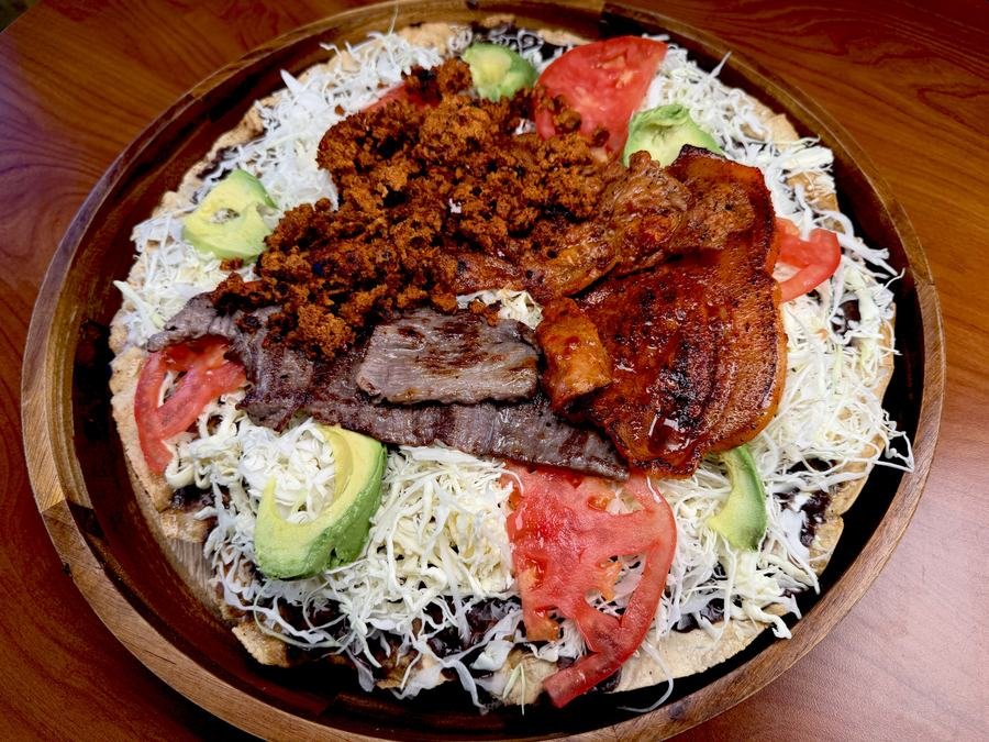 Tlayuda at Zimatlan Bakery in Seaside, California